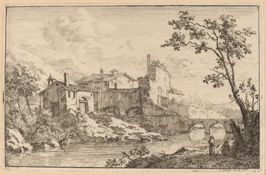 Huizen aan de Kant van een Rivier