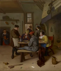 Kaartspelers in een herberg