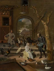 Portret van Bernardina Margriet van Raesfelt, ook bekend als „Het kippenhok“