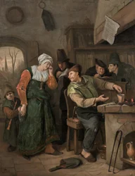 De alchemist en zijn huilende vrouw