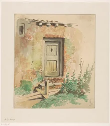 Buitendeur aan een boerenwoning