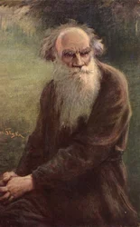 Portret van de auteur Leo N. Tolstoy 1828-1910