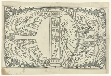 Bandontwerp voor: Louis Couperus, God en Goden, 1903