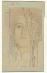 Portret van een onbekende vrouw