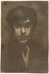 Zelfportret van de schilder Jan Toorop