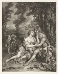 Venus weerhoudt Adonis van de jacht