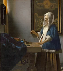 Vrouw met weegschaal