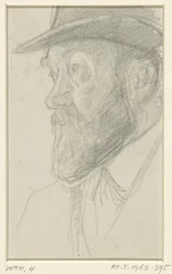 Portret van de beeldhouwer Lambertus Zijl