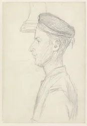 Roerganger aan boord van de J.P. Coen