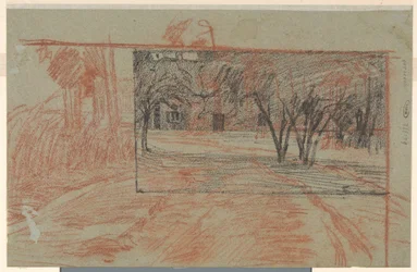 Twee landschapsstudies, door elkaar