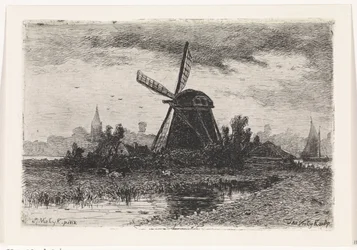 Landschap met molen