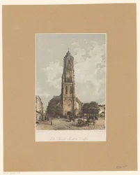 Gezicht op Nieuwe Kerk te Delft