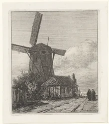 Gezicht op de Trekweg te Den Haag