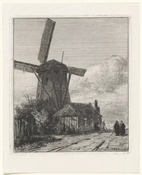 Gezicht op de Trekweg te Den Haag