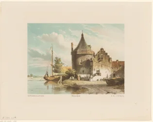 Gezicht op de Waltoren te Culemborg