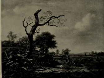 Dutch: Landschap met rustende jagers The Leafless Tree