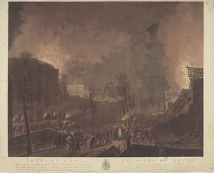 Leydens Ramp, veroorzaakt door het springen van een schip met buskruit, op den 12 januari 1807