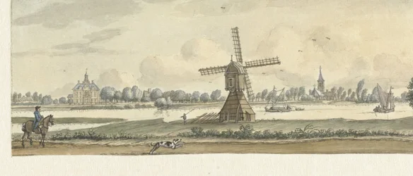 Gezicht op Tienhoven en het huis Herlaar