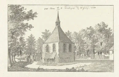 Gezicht op de kerk te Driebergen