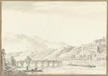 Gezicht op de stad en het Kasteel te Namen