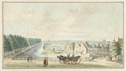 Gezicht van de Wal bij de Catharijnepoort te Utrecht