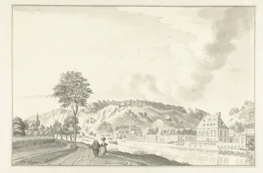 Kasteel Daff, langs de Maas, boven Namen