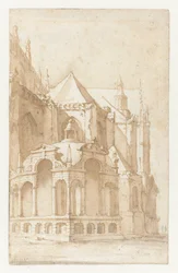 Beckeneelhuisje aan de Nieuwe Kerk te Amsterdam