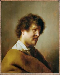 Portret man (schilderij op eikenhout)
