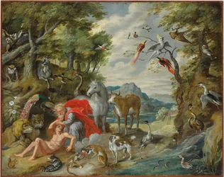 De schepping van Adam, uit Het verhaal van Adam en Eva