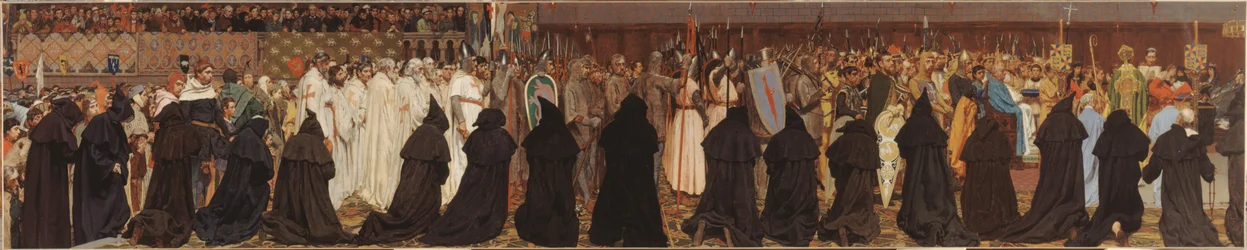 De begrafenis van Karel de Goede, in Brugge, op 22 april 1127