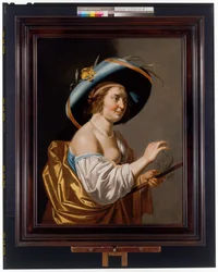 Half-figuur portret van een herder