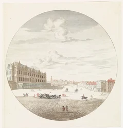 Gezicht op het stadsslot van Berlijn aan de pleinzijde