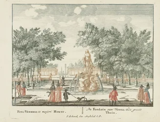 De Venus-fontein in de grote tuin van Paleis Het Loo