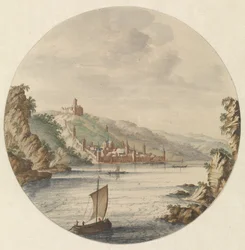 Gezicht op de stad Bacharach