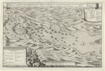 Zeeslag in de baai bij Vigo en de verovering van de Spaanse zilvervloot, 1702