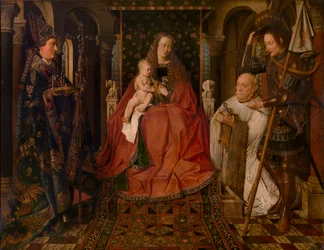 Madonna omringd door de heilige Joris, de heilige Donatianus van Reims en de schenkende kanunnik Van der Paele