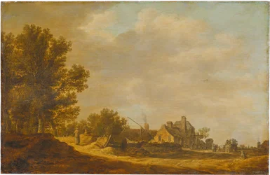Landschap met herberg