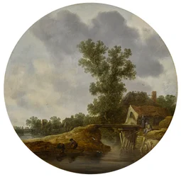 Rivierlandschap (rond)