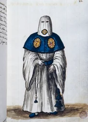 Aartsbroederschap van de suffragie van de Rozenkrans, gesticht in de Kerk van de Zusters van de Heilige Geest in Venetië, Deel II, f 87, door Giovanni di Grevembroch of Grevenbroch (1731-1807)