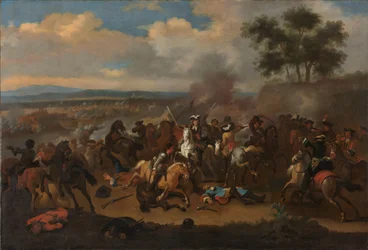 De Slag aan de Boyne, Ierland, tussen koningen James II en Willem III, 12 juli 1690