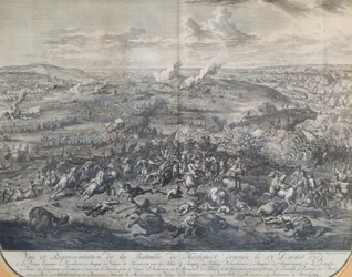 De Slag bij Höchstädt op 13 augustus 1704