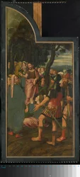 Drieluik met scènes uit het leven van Johannes de Doper, linkerpaneel