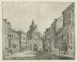 Gezicht op de Wittevrouwenpoort te Utrecht