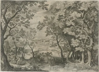 Landschap met Juda en Tamar