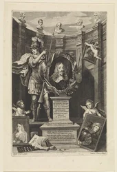 Portret van aartshertog Leopold Willem van Oostenrijk als kunstverzamelaar