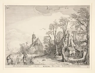 Winter, uit een serie van de vier seizoenen
