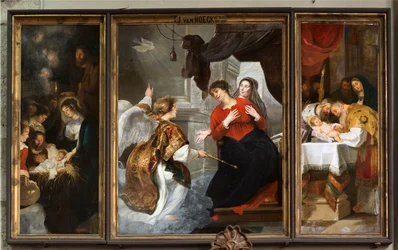 Parochiekerk (Onze-Lieve-Vrouwekerk). Interieur. Schilderij.