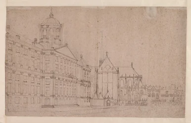 De Dam met het Nieuwe Stadhuis