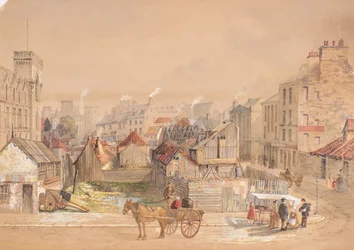 Locatie van het Albert Institute 1864