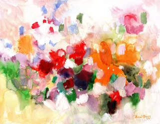 Confetti tuin, ca. 2023 (water op papier)